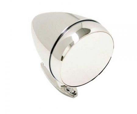 Ford Mustang - Bullet Mirror, Rotunda Style, Convex Right, Chrome, 1965-1967