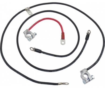 Ford Mustang Battery Cable Set - Reproduction - All 6 Cylinder & V-8 Engines