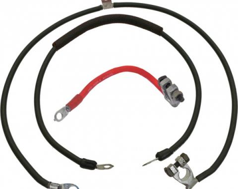 Ford Mustang Battery Cable Set - Reproduction - All 6 Cylinder & V-8 Engines From 11-11-1969 - Light Duty