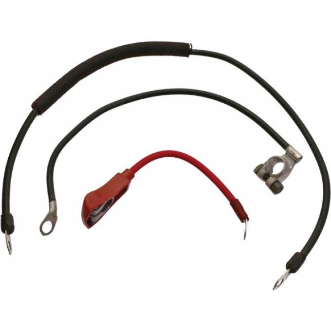 Ford Mustang Battery Cable Set - Reproduction - Late V-8 Engines