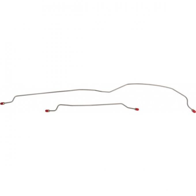 Ford Mustang Brake Line Kit - OEM Steel - V-8 With Manual Drum Brakes And Any 8 Rear Axle Or 28 Spline 9 Rear Axle