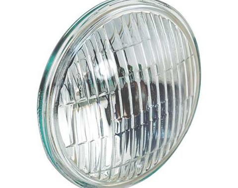 Ford Mustang Fog Light Sealed Beam Bulb - G.E. Logo & Word Fog On Clear Lens