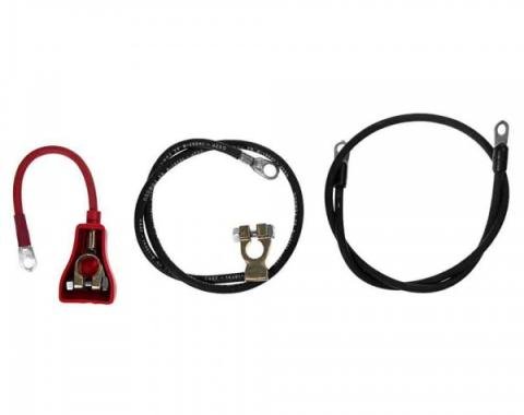 Ford Mustang Battery Cable Set - Reproduction - Late 6 Cylinder Engines