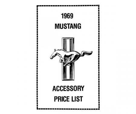 Ford Mustang New Car Accessory Price List