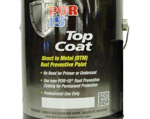 POR-15 Top Coat Paint, Gallon, Assorted Colors