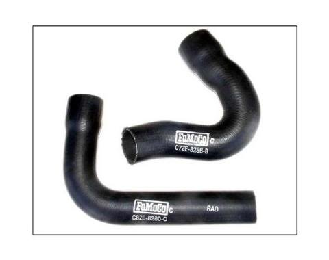 Ford Mustang Radiator Hose Set - 2 Hoses - Script - 390 Or 427 Or 428 V-8