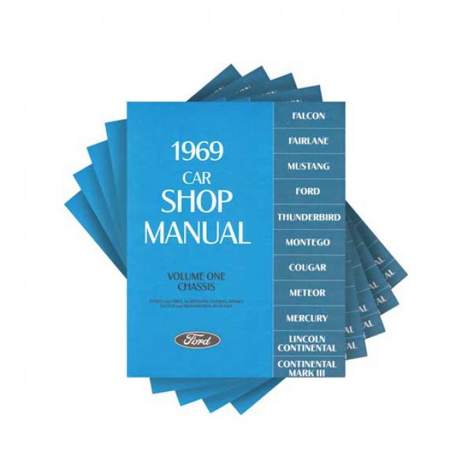 1969 Ford, Lincoln and Mercury Car Shop Manual - 5 Volume Set - 1,446 Pages