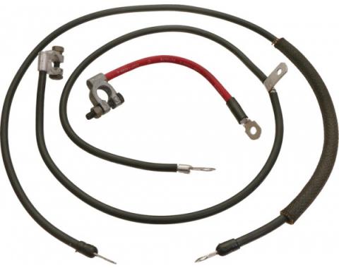 Ford Mustang Battery Cable Set - Reproduction - All 6 Cylinder & V-8 Engines - Heavy Duty
