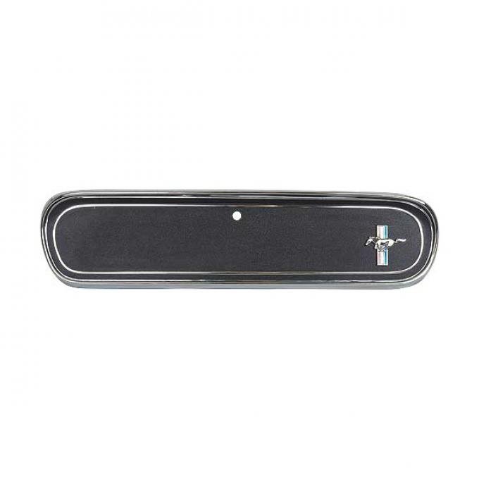 Ford Mustang Glove Box Door - Black Finish - With Running Horse - For Standard Interior
