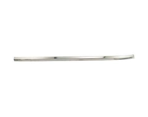 Ford Mustang Upper Windshield Moulding - Front Outside - Left - Bright Metal - Coupe & Fastback