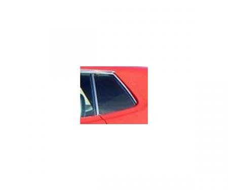 Quarter Window Glass, Left - 71-73 Ford Mustang - Hardtop