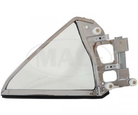 Ford Mustang Coupe Quarter Window Assembly - Left - Clear Glass
