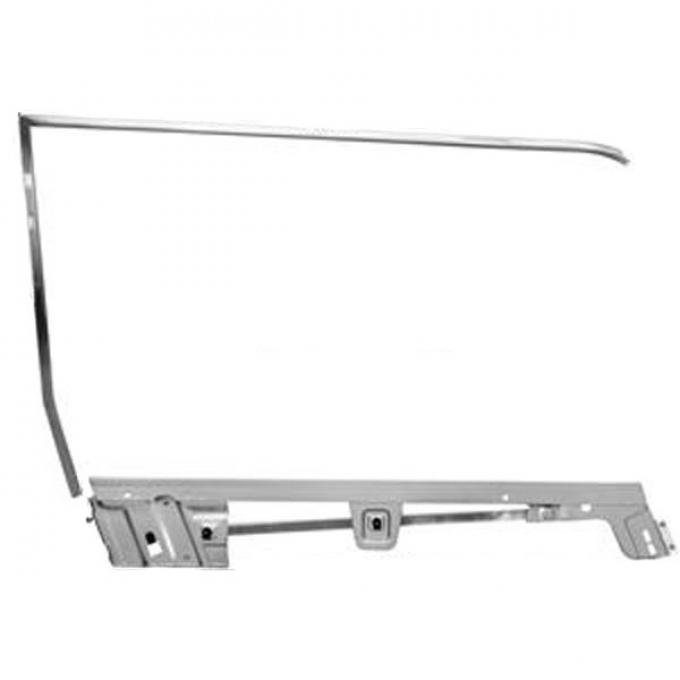 Door Glass Frame Kit / Right / Convertible