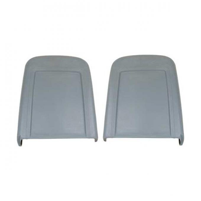 Ford Mustang Bucket Seatbacks - Right & Left - Black - Deluxe Interior - Molded Fiberglass