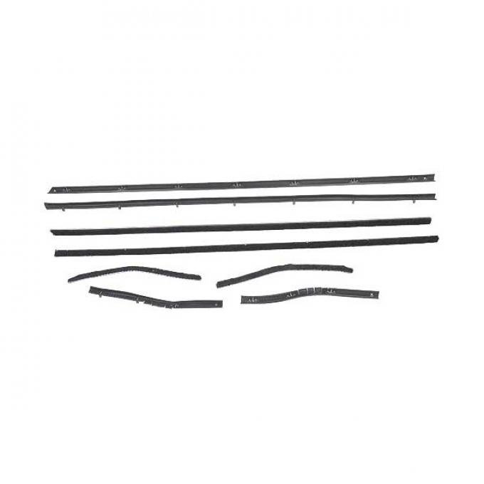 Ford Mustang Belt Weatherstrip Kit - 8 Pieces - Inner & Outer - Convertible - Door Windows & Rear Quarters