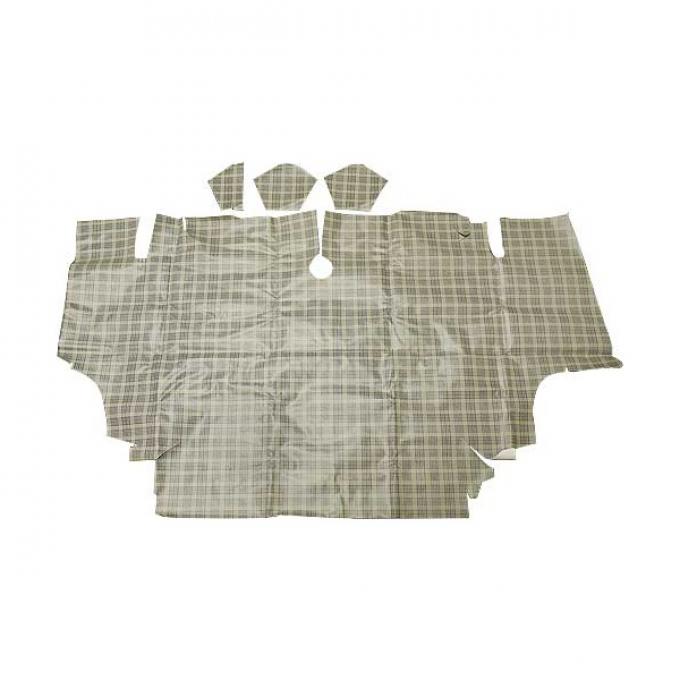 Ford Mustang Trunk Mat - Vinyl & Fleece - Plaid #08 - Fastback
