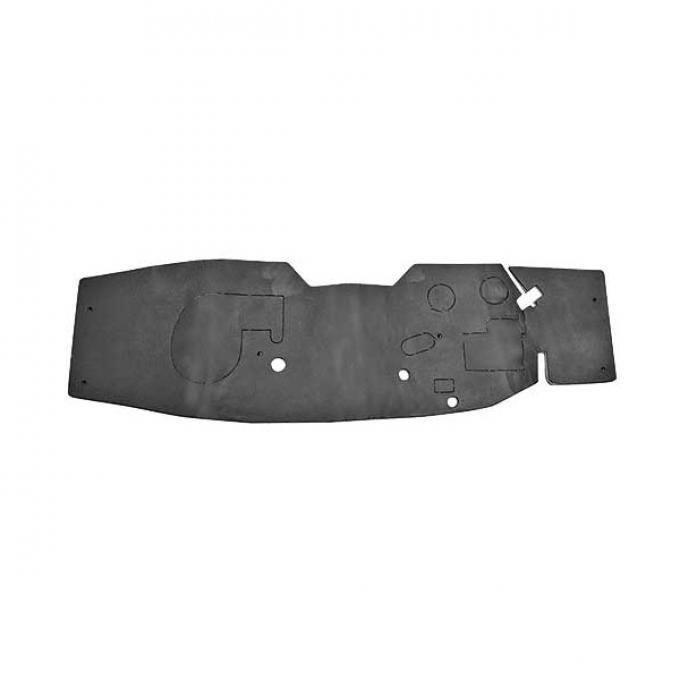 Ford Mustang Firewall Cover - Die Cut Rubber With Jute Insulation & Mounting Hardware