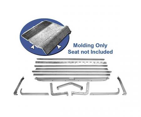 Ford Mustang Fold Down Seat Moulding Kit - 14 Pieces - Fastback