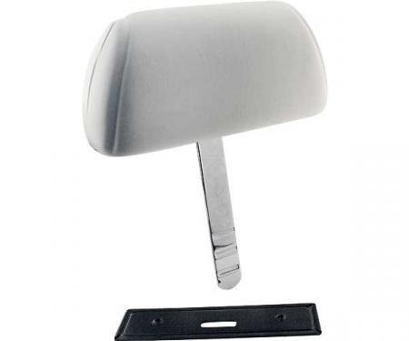 Headrest - White - Adjustable