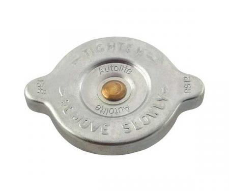 Radiator Cap - Reproduction - 13 Lbs. - Zinc Plate - Autolite Logo - Ford & Mercury