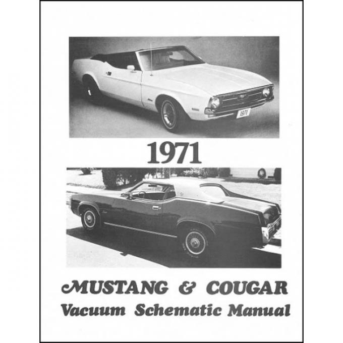 Mustang And Cougar Vacuum Schematic Manual - 3 Pages - 1 Illustration