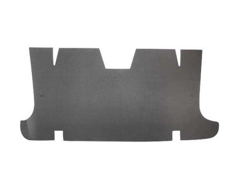 Ford Mustang Rear Seat & Trunk Divider - Die-Cut Thick GrayFelt - Original Style - Coupe