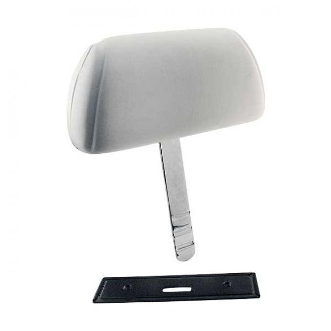Headrest - White - Adjustable