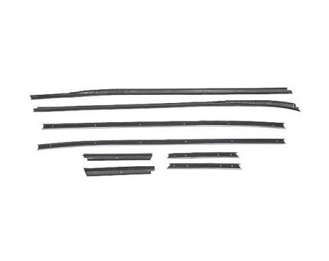 Ford Mustang Belt Weatherstrip Kit - 8 Pieces - Inner & Outer - Convertible - Door Windows & Rear Quarters