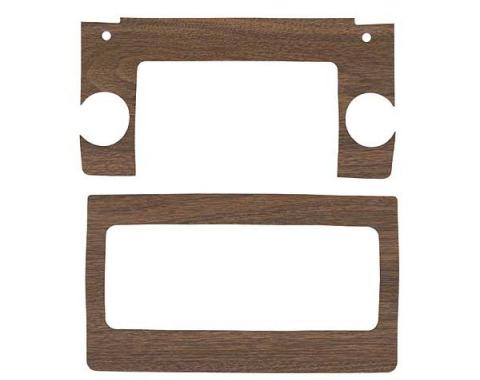 Ford Mustang Decal Kit - Heater & Radio Face Plates - Wood Grain