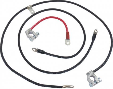 Ford Mustang Battery Cable Set - Reproduction - All 6 Cylinder & V-8 Engines