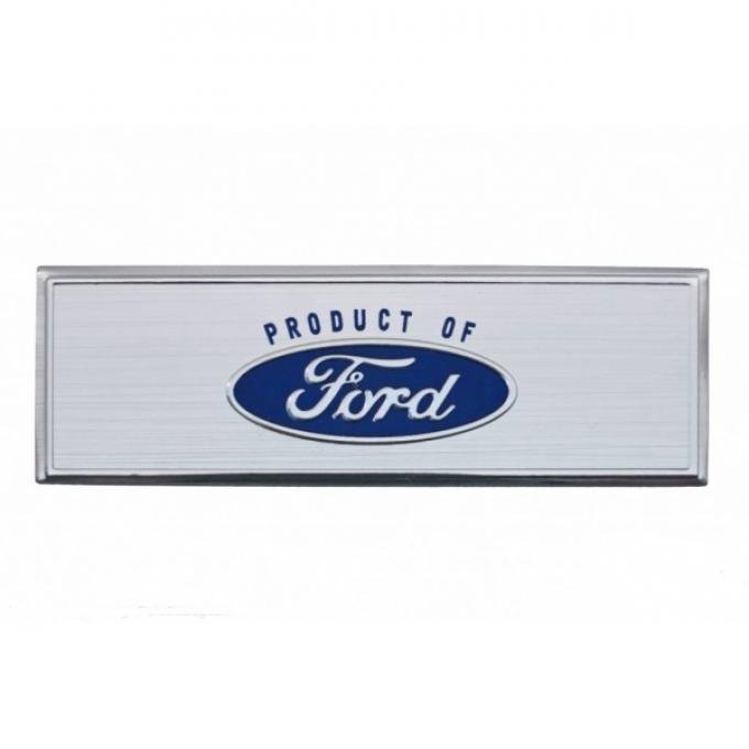 Ford Mustang - Scuff Plate Emblem, Blue, 1967