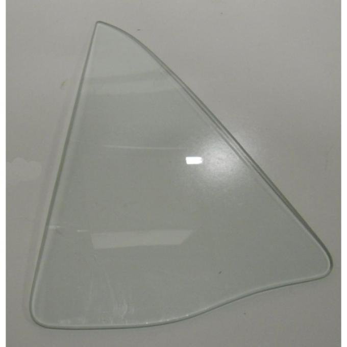 Quarter Window Glass, Left - 64-66 Ford Mustang - Hardtop