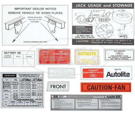 Decal Kit - 1971 Mustang