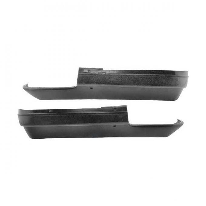 Redline Restomotive® 1967 Ford Mustang Deluxe / Shelby Black Bucket Seat Lower Side Plastic Shields