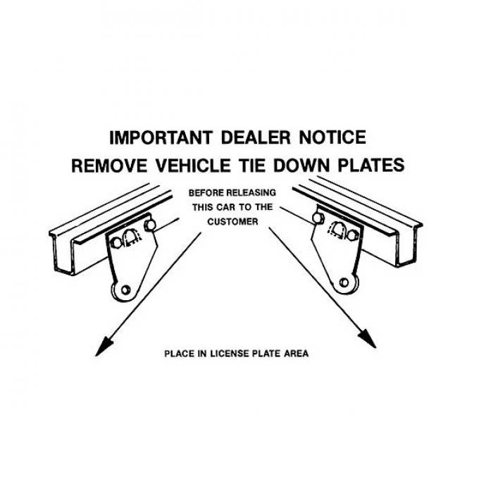 Ford Mustang Decal - Rear Gravel Pan