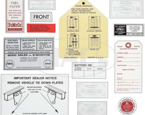 Decal Kit - 1964-1/2 Mustang