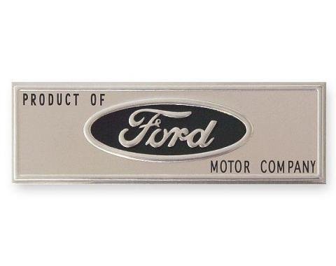 Ford Mustang - Scuff Plate Emblem, Black, 1965-1966