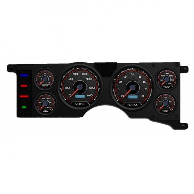 Mustang - New Vintage USA CFR Redline Series Kit - 6 Gauge Package, 1979-1986 -  Programmable Speedometer MPH