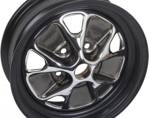 Ford Mustang Wheel - Styled Steel - Black Powder Coated RimWith Chrome Center - 14 X 5-1/2