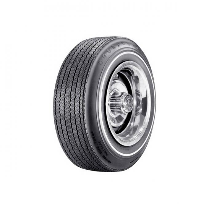 Tire - F70 x 14 - .350 Whitewall - Goodyear Custom Wide Tread