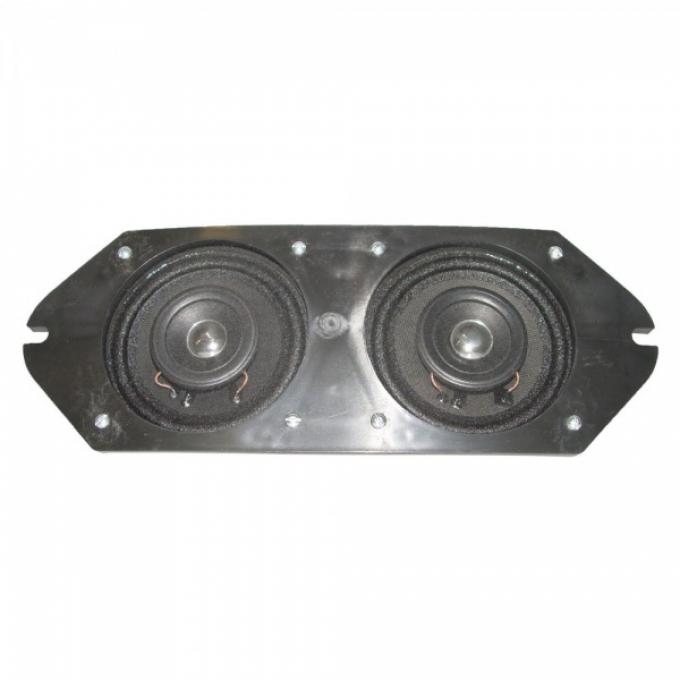 Ken Harrison Speaker Assembly, w/ Dual 4" Speakers, 64-66 Mustang