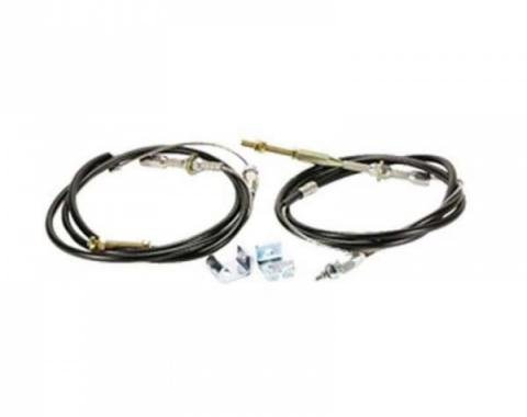 Ford Mustang - MP Brake Emergency Brake Cable Kit, 1964.5-1973