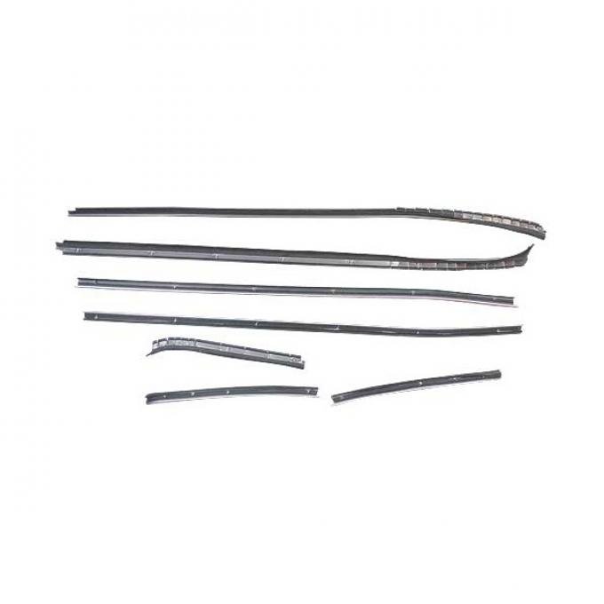 Ford Mustang Belt Weatherstrip Kit - 8 Pieces - Inner & Outer - Fastback - Door Windows & Rear Quarters