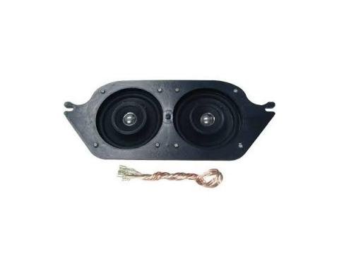 Ken Harrison Speaker Assembly, w/ Dual 4" Speakers, 67-68 Mustang