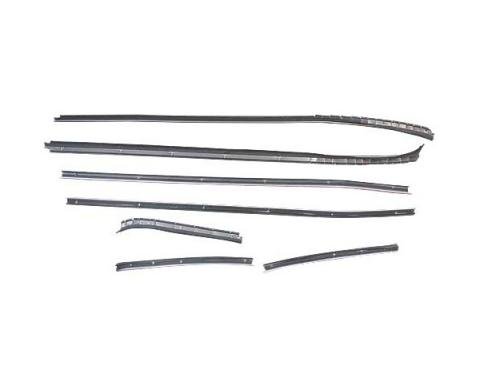 Ford Mustang Belt Weatherstrip Kit - 8 Pieces - Inner & Outer - Fastback - Door Windows & Rear Quarters