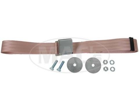 Seatbelt Solutions Universal Lap Belt, 74" with Chrome Lift Latch 1800603009 | Desert Tan