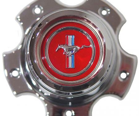 Daniel Carpenter Wheel Center Cap / 4-3/8" Dia / Red Center W/ Pony D3ZZ-1130-R