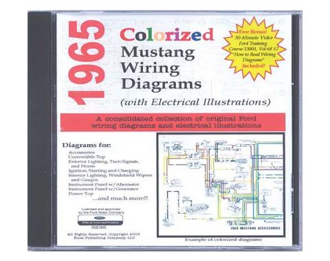 Wiring Diagrams On CD - Includes 1964-1/2 Mustang Supplement - For Windows Operating Systems Only