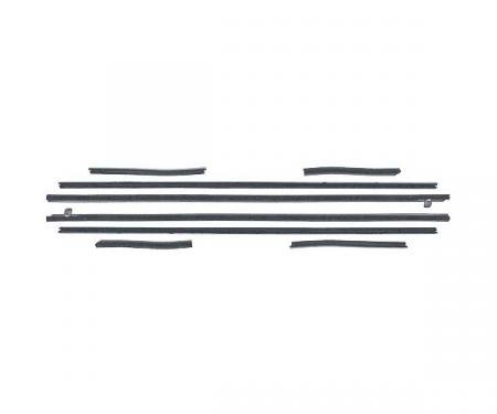 Ford Mustang Belt Weatherstrip Kit - 8 Pieces - Inner & Outer - Convertible - Door Windows & Rear Quarters