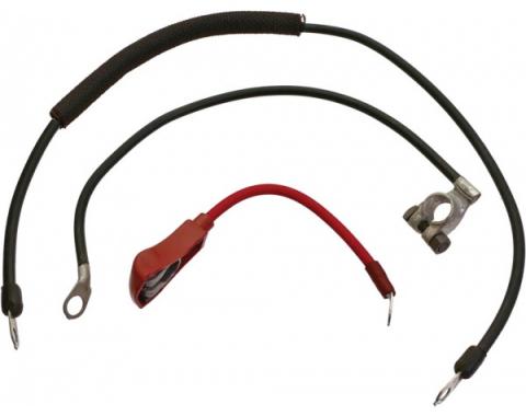 Ford Mustang Battery Cable Set - Reproduction - Late V-8 Engines